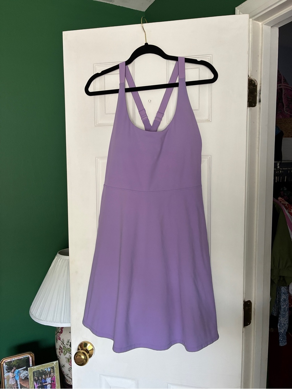 Lavender Tennis Dress w/ Built-In Bra and Shorts w/ Pockets